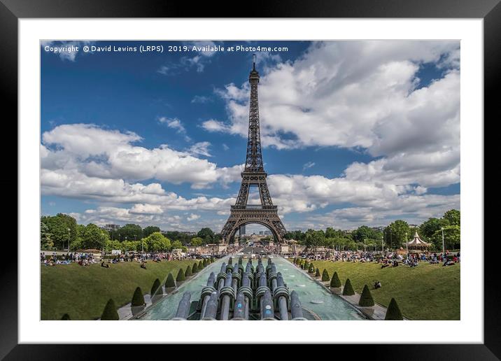 Eiffel Tower Framed Mounted Print by David Lewins (LRPS)