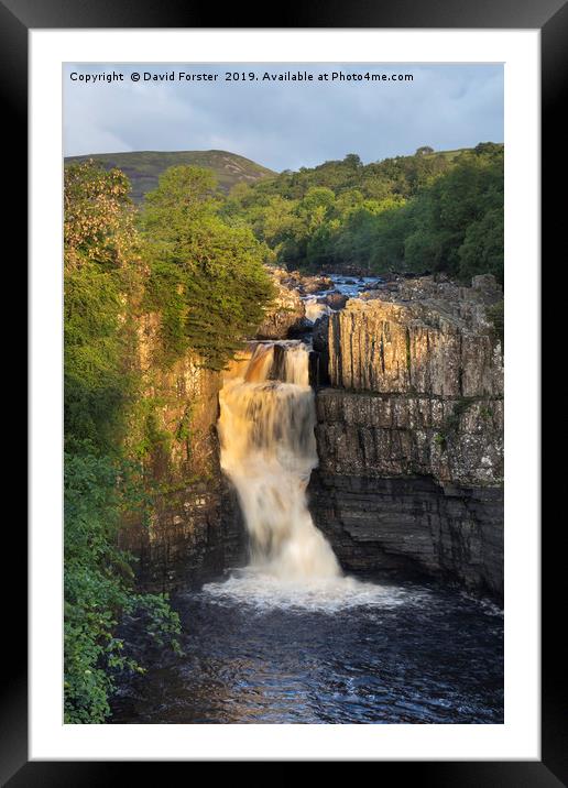 Summer Solstice Sun Illuminating High Force Framed Mounted Print by David Forster