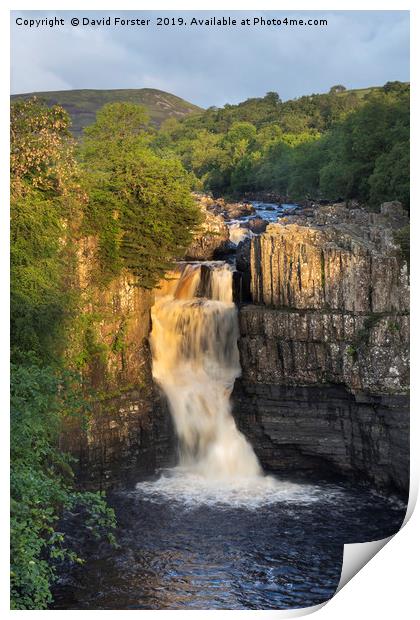 Summer Solstice Sun Illuminating High Force Print by David Forster