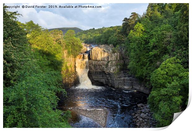 Summer Solstice Sun Illuminating High Force Print by David Forster