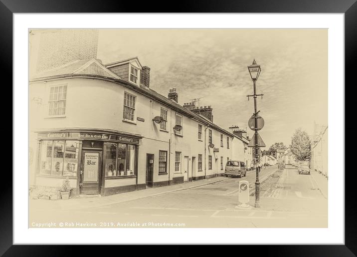 Tiverton Castle Street  Framed Mounted Print by Rob Hawkins