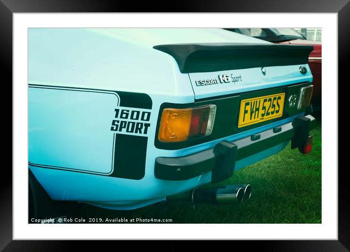 Ford Escort 1600 Sport Framed Mounted Print by Rob Cole