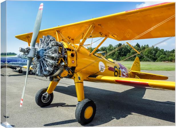Stearman Aircraft   Canvas Print by Mike C.S.