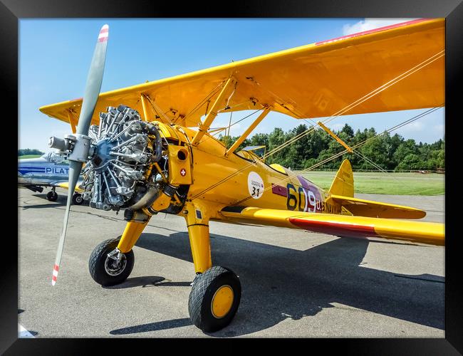 Stearman Aircraft   Framed Print by Mike C.S.