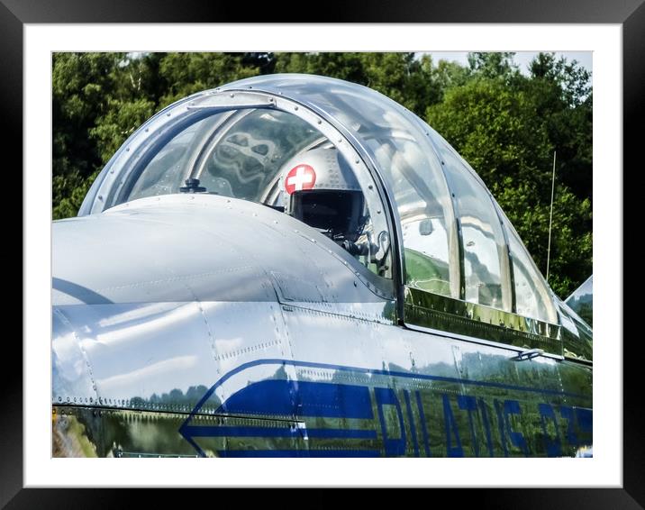 Pilatus P-3 Aircraft  Framed Mounted Print by Mike C.S.