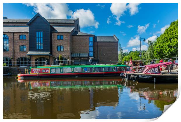 Brecon Canal Basin 1 Print by Steve Purnell