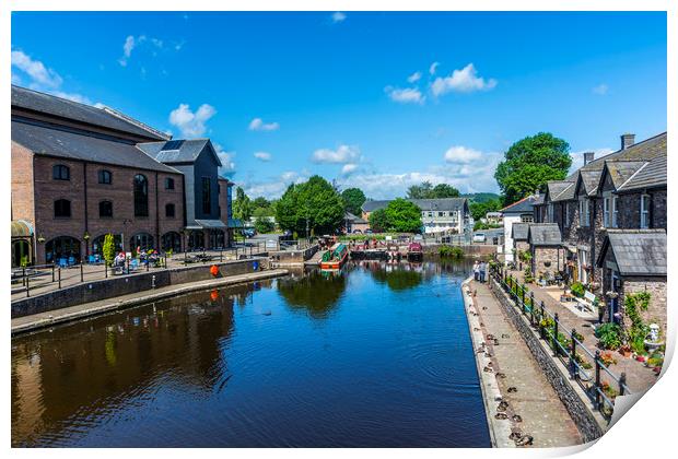 Brecon Canal Basin 2 Print by Steve Purnell