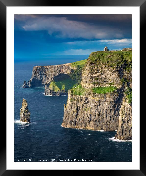 Cliffs of Moher Framed Mounted Print by Brian Jannsen