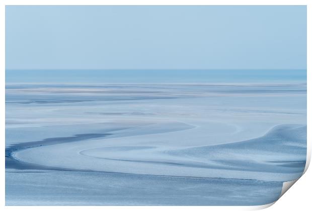 River Tywi Estuary, Llansteffan, Pembrokeshire, Wa Print by Mark Llewellyn