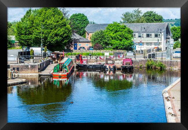 Brecon Canal Basin 3 Framed Print by Steve Purnell