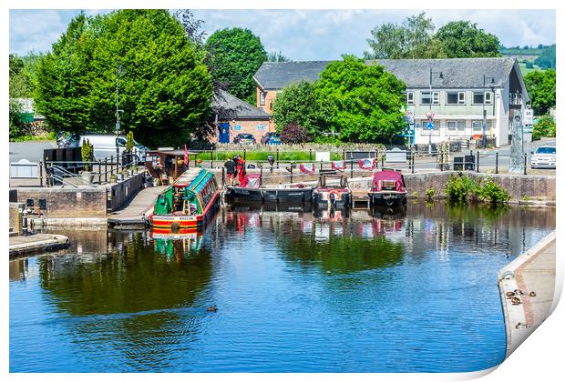 Brecon Canal Basin 3 Print by Steve Purnell