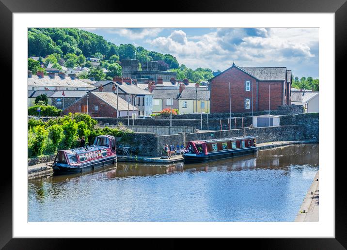 Brecon Canal Basin 4 Framed Mounted Print by Steve Purnell