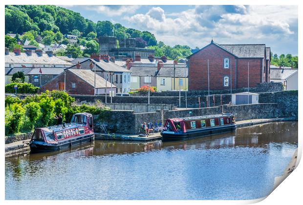 Brecon Canal Basin 4 Print by Steve Purnell