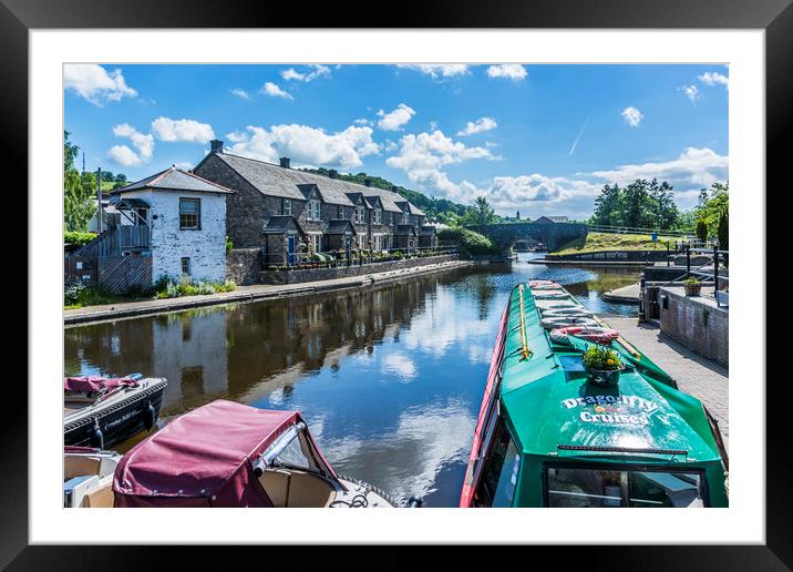 Brecon Canal Basin 5 Framed Mounted Print by Steve Purnell