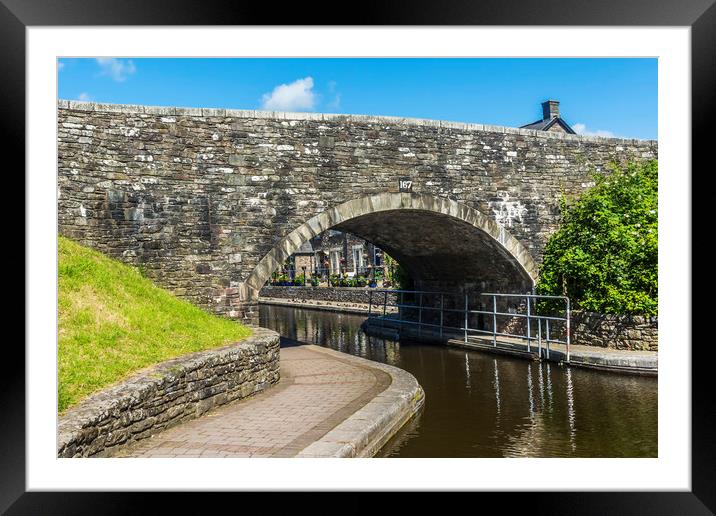 Bridge 167 Brecon Canal Basin Framed Mounted Print by Steve Purnell