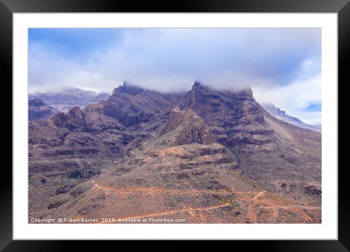 Mountain Clouds of Gran Canaria Framed Mounted Print by Lrd Robert Barnes