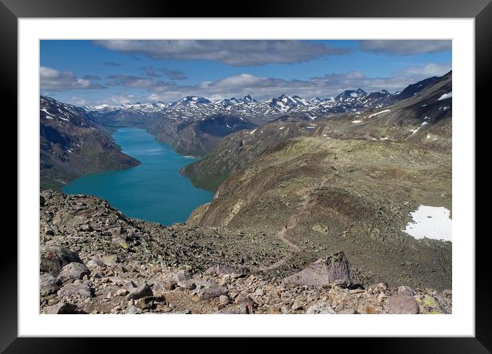 Besseggen in Norway Framed Mounted Print by Hamperium Photography