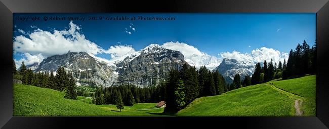 Alpine Panorama, Switzerland Framed Print by Robert Murray