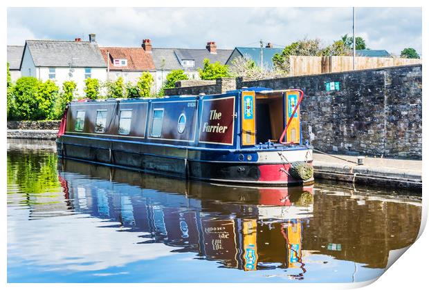 Narrow Boat The Farrier Print by Steve Purnell