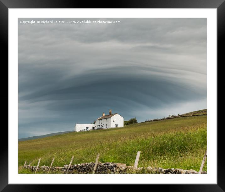 Unusual Cloud Cover Framed Mounted Print by Richard Laidler