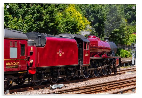 Steam Locomotive Galetea Acrylic by David Hollingworth