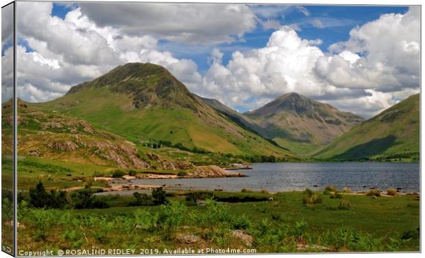 "3D Clouds at Wast Water" Canvas Print by ROS RIDLEY