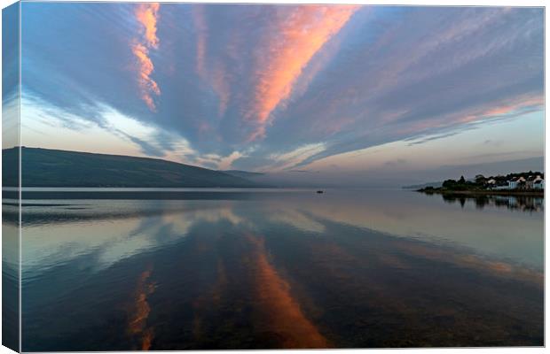 Sunset on Loch Fyne Canvas Print by Rich Fotografi 