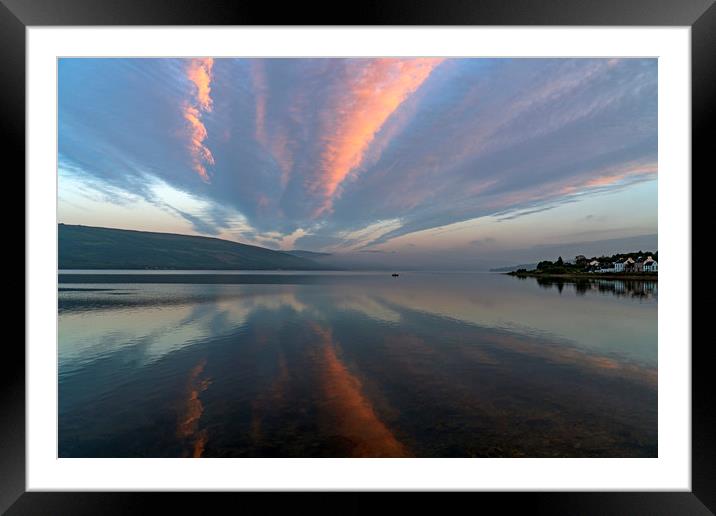 Sunset on Loch Fyne Framed Mounted Print by Rich Fotografi 