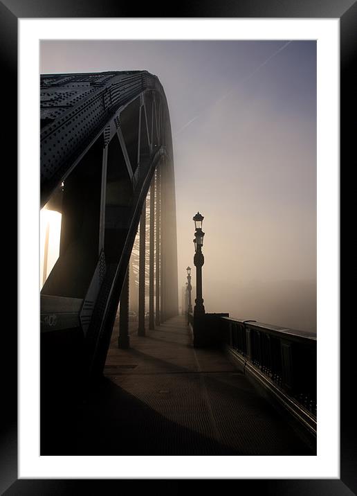 The fog on the Tyne Framed Mounted Print by Gail Johnson