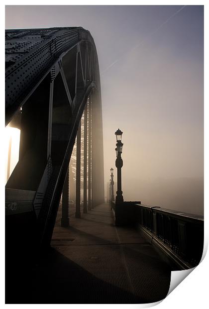 The fog on the Tyne Print by Gail Johnson