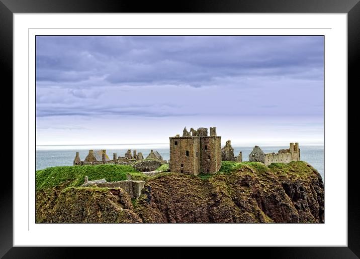 Dunnottar castle  Framed Mounted Print by jane dickie