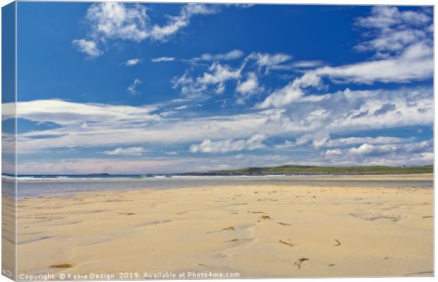 Miles and Miles of Sand, Machir Bay, Islay Canvas Print by Kasia Design