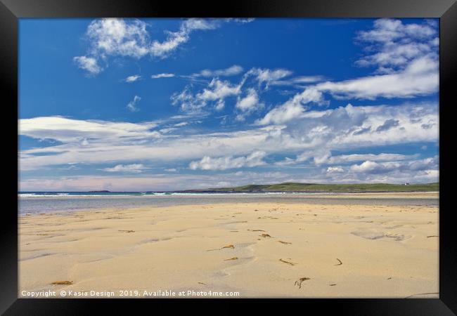 Miles and Miles of Sand, Machir Bay, Islay Framed Print by Kasia Design