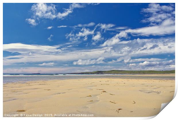 Miles and Miles of Sand, Machir Bay, Islay Print by Kasia Design