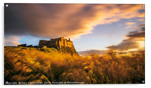 The Golden Castle Acrylic by Gary Clarricoates