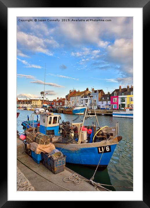 Weymouth Boats Framed Mounted Print by Jason Connolly