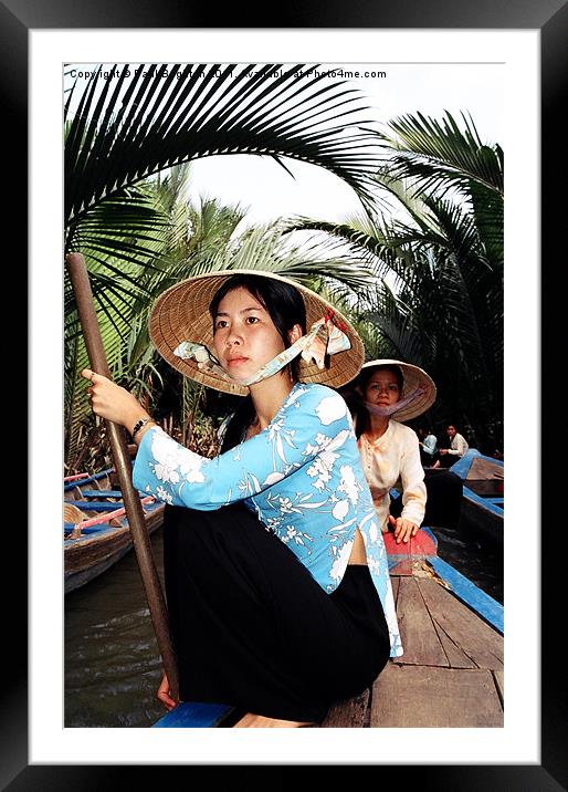 Mekong Delta Framed Mounted Print by Paul Brighton