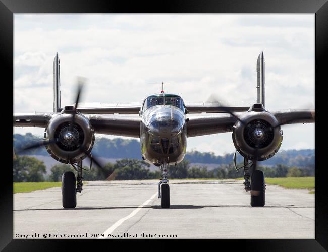 B-25 Mitchell Framed Print by Keith Campbell