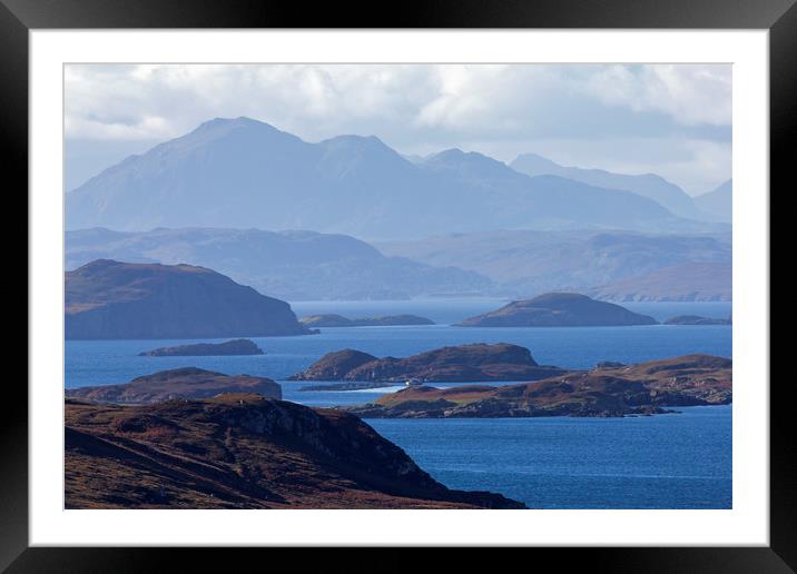 The Summer Isles Scotland Framed Mounted Print by Derek Beattie