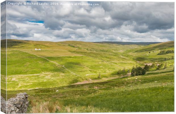The Hudes Hope Valley, Teesdale (1) Canvas Print by Richard Laidler