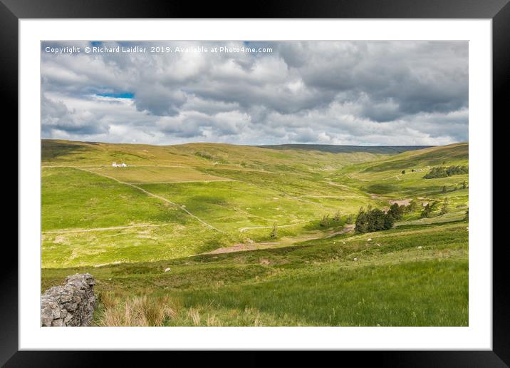 The Hudes Hope Valley, Teesdale (1) Framed Mounted Print by Richard Laidler