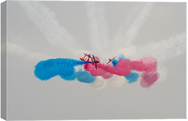 Red Arrows 1 Canvas Print by David Martin
