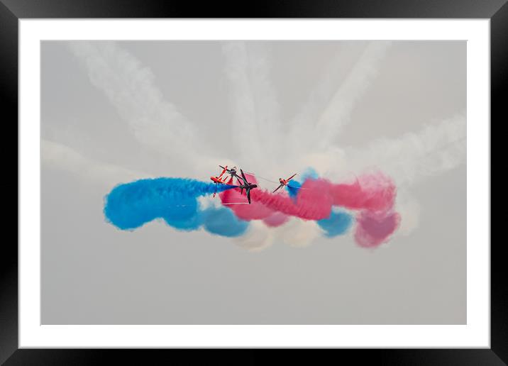Red Arrows 1 Framed Mounted Print by David Martin
