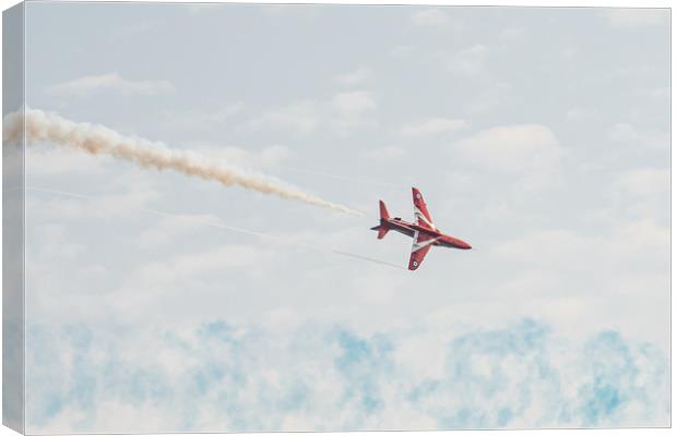 Red Arrows 6 Canvas Print by David Martin