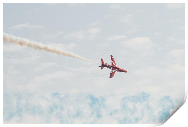 Red Arrows 6 Print by David Martin