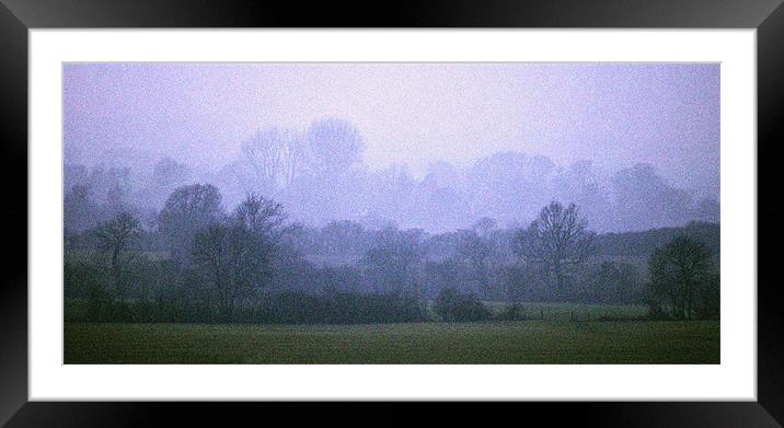 Misty Blue Framed Mounted Print by graham young