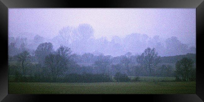 Misty Blue Framed Print by graham young