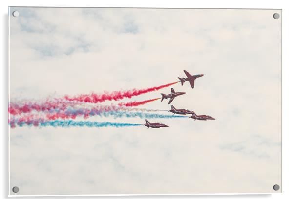 Red Arrows 8 Acrylic by David Martin