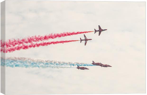 Red Arrows 9 Canvas Print by David Martin