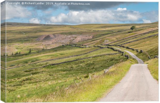 Lodge Sike Mine Remains, Teesdale (1) Canvas Print by Richard Laidler